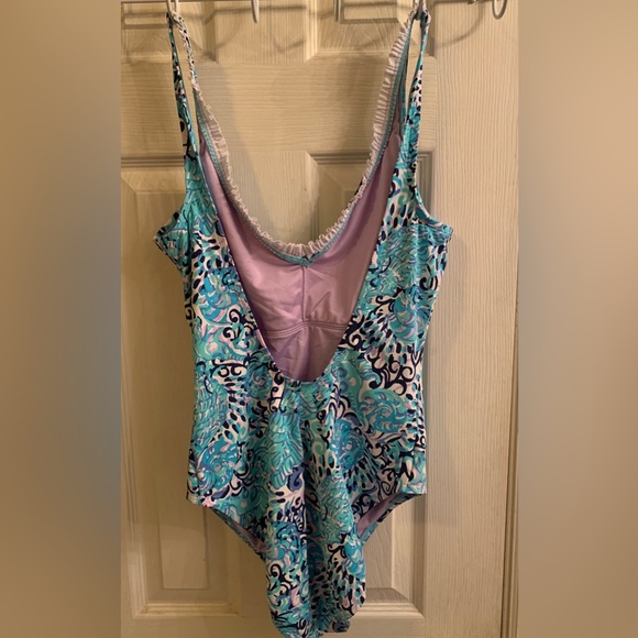 Lilly Pulitzer Azara One Piece Swimsuit, Size 12 EUC - Picture 3 of 3